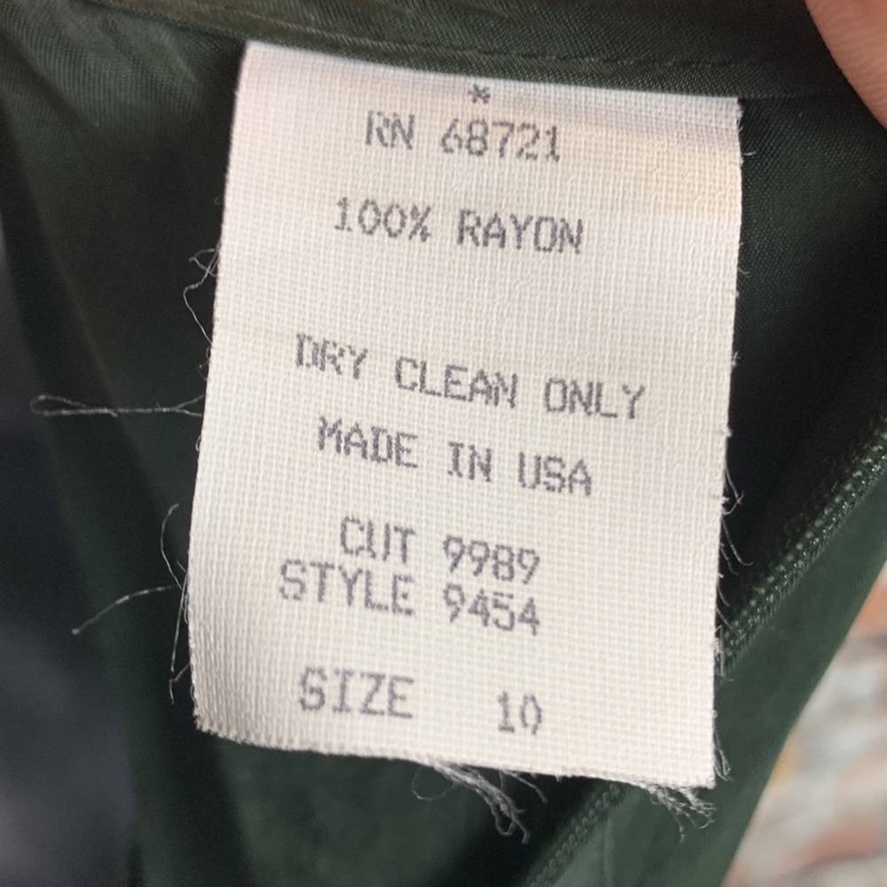 Wild Rose green dress & Jacket size 10 - Picture 7 of 7